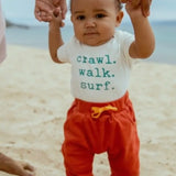 Crawl Walk Surf Onesie Baby