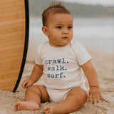Crawl Walk Surf Onesie Baby