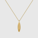 Waterproof Surfers Jewelry Shortboard Necklace - GOLD