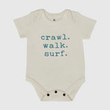 Crawl Walk Surf Onesie Baby