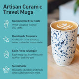 Artisan Ceramic Travel Mug - (various colors available in shop)